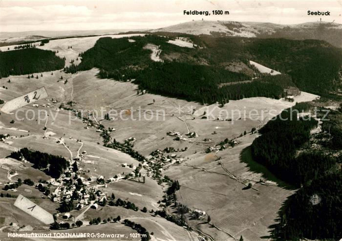Todtnauberg Hoehenluftkurort Feldberg Schwarzwald Fliegeraufnahme