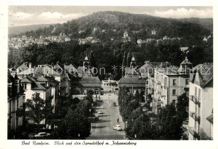 Bad Nauheim Blick auf Sprudelhof mit Johannisberg