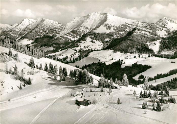 Steibis Berggasthaus Pension Imberg Winterlandschaft Alpen