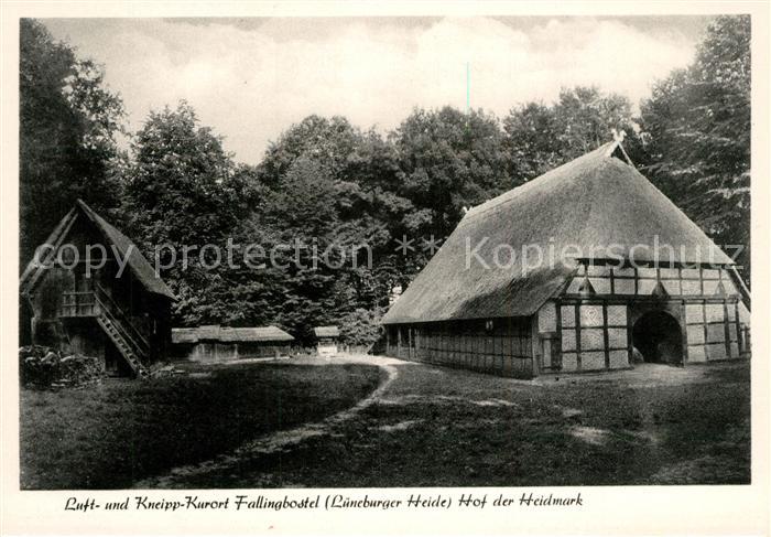 Fallingbostel Hof der Heidmark Lueneburger Heide Erinnerungsstaette des Bauerntu