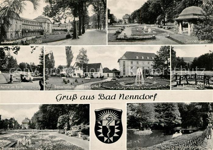 Bad Nenndorf Badehotel Esplanade Sonnengarten Kurpark Sanatorium Borkenhaeuschen