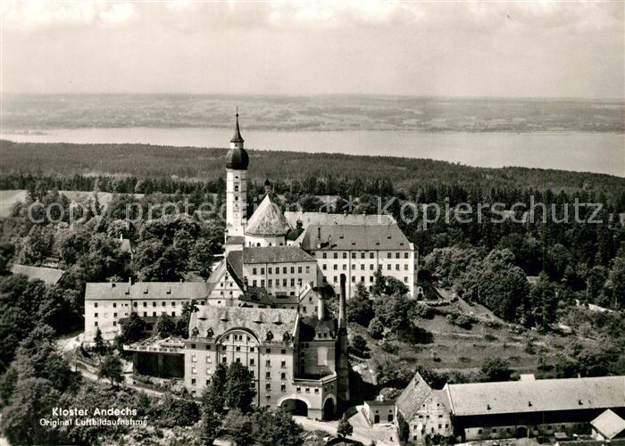 Andechs Kloster Original Fliegeraufnahme