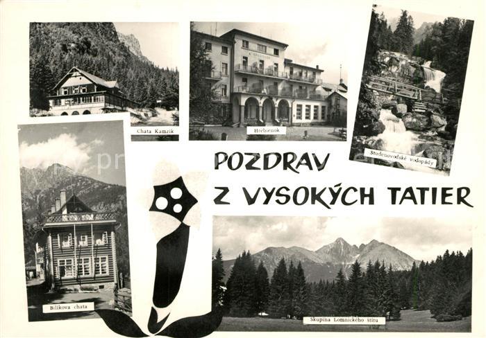 Vysokych Tatier Berghaus Hotel Wasserfall Landschaftspanorama