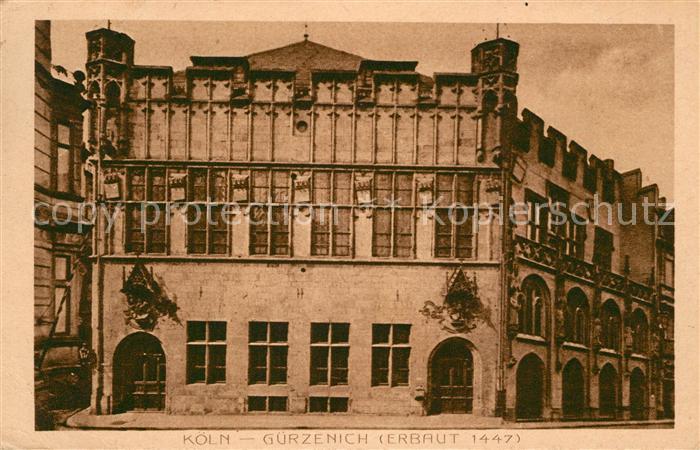 Koeln Rhein Guerzenich Gebaeude