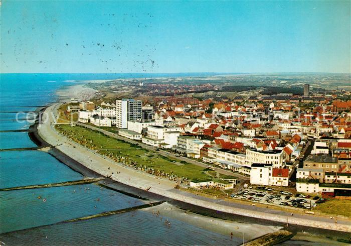 Norderney Nordseebad Fliegeraufnahme mit Strand