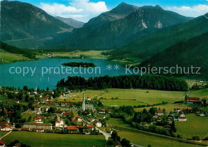 Schliersee Fliegeraufnahme mit Jaegerkamp und Brecherspitze