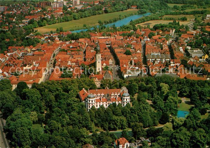 Celle Niedersachsen Fliegeraufnahme mit Schloss Stadtkern