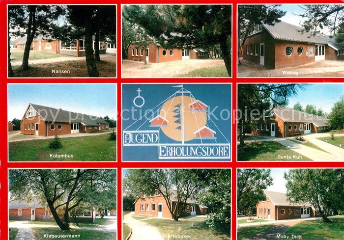 St Peter-Ording Jugend-Erholungsdorf Kolumbus Nansen Wikking Bunte-Kuh