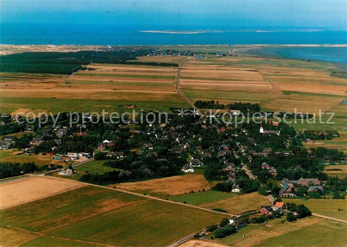 Nebel Amrum Fliegeraufnahme Norddorf Insel-Sylt