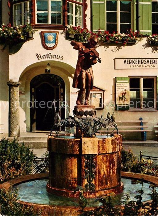 St Gilgen Wolfgangsee Mozartbrunnen Rathaus