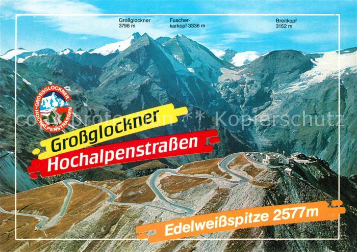 Grossglockner Fliegeraufnahme Edelweissspitze Hochalpenstrasse