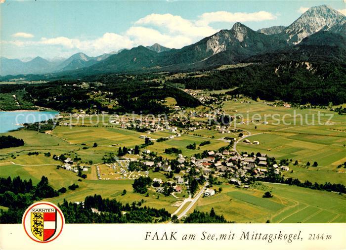 Faak am See Finkenstein Fliegeraufnahme Faakersee