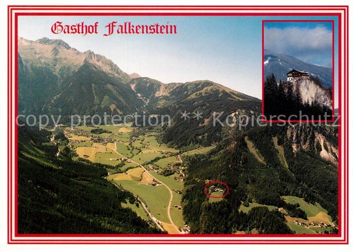 Krimml Fliegeraufnahme Gasthof Falkenstein