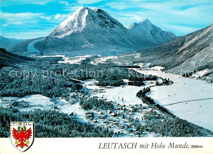 Leutasch Fliegeraufnahme mit Hohe Munde