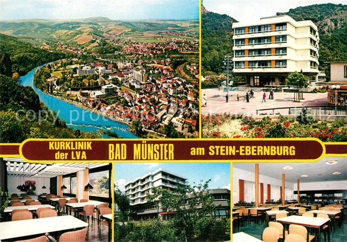 Bad Muenster Stein Ebernburg Fliegeraufnahme Kurklinik der LVA