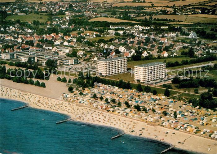 Groemitz Ostseebad Fliegeraufnahme mit Strand