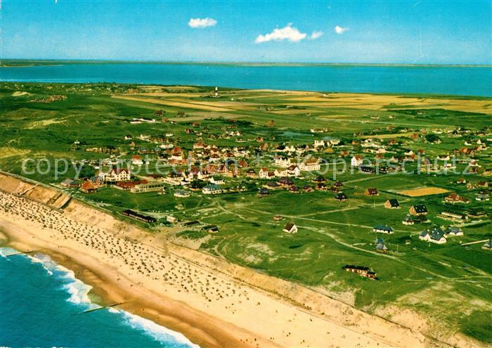 Wenningstedt Sylt Fliegeraufnahme mit Strand