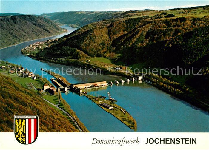 Jochenstein Niederbayern Fliegeraufnahme Donaukraftwerk bei Engelhartszell