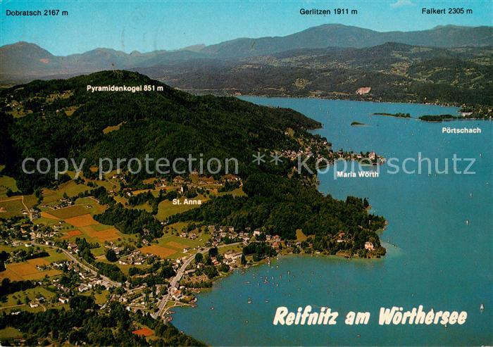 Reifnitz Woerthersee Fliegeraufnahme Woerthersee