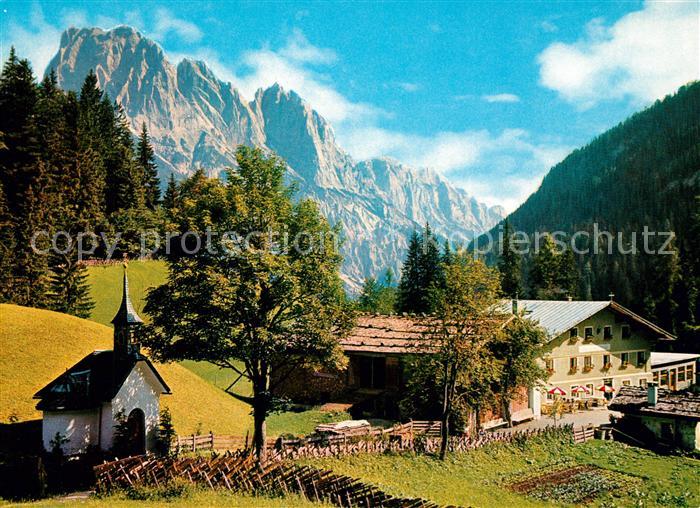 Weissbach Lofer Hirschbuehel Mooswacht mit Muehlsturzhorn