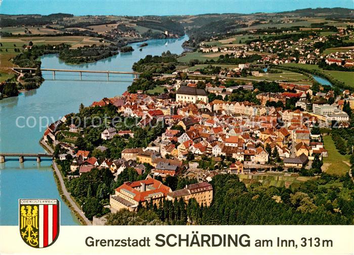 Schaerding Fliegeraufnahme Innpartie