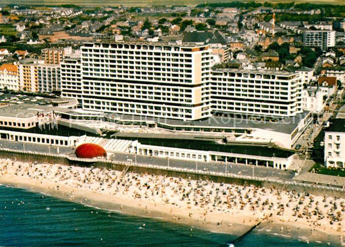 Westerland Sylt Fliegeraufnahme Kurzentrum Strand