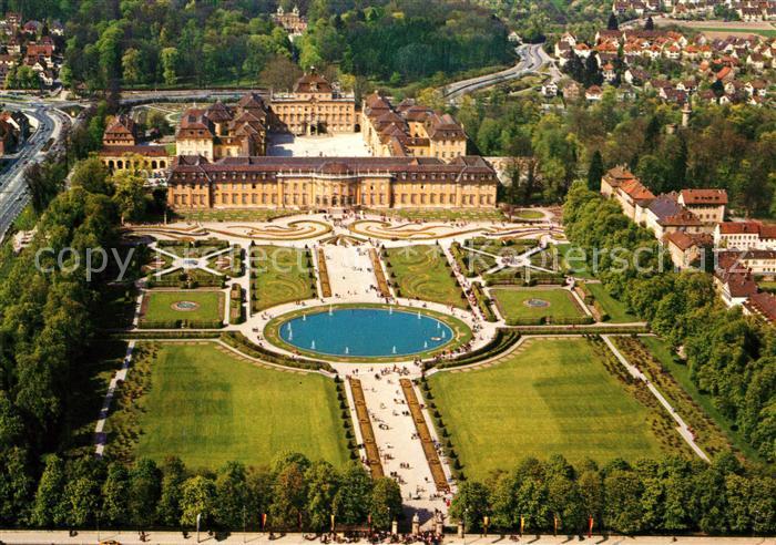 Ludwigsburg Wuerttemberg Fliegeraufnahme Residenzschloss Barock