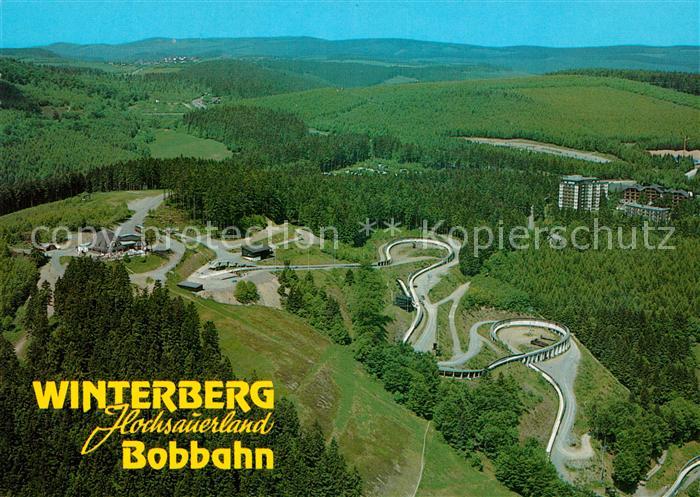 Winterberg Hochsauerland Fliegeraufnahme Bobbahn