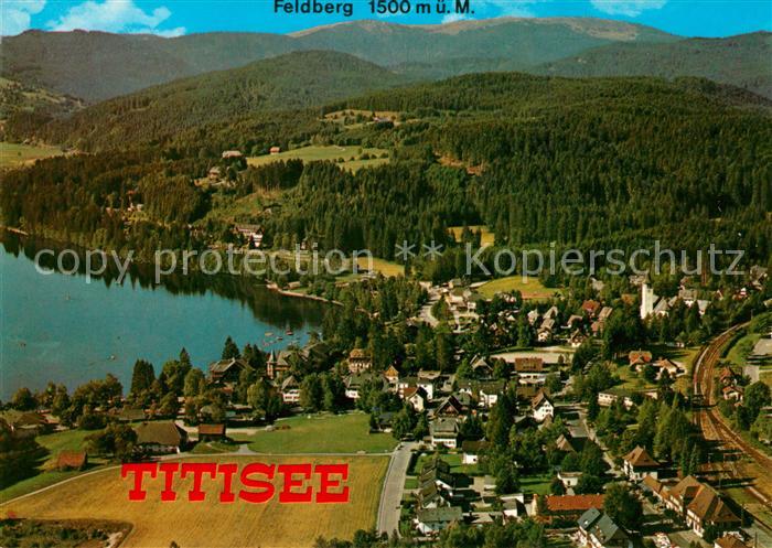 Titisee-Neustadt Fliegeraufnahme Seepartie Feldberg