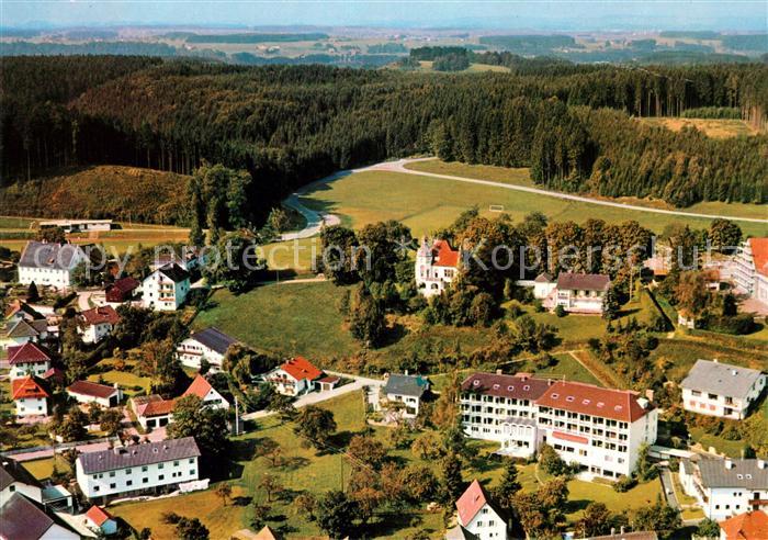 Groenenbach Bad Fliegeraufnahme mit Kneipsanatorium Dr. Krautheim am Schlossberg