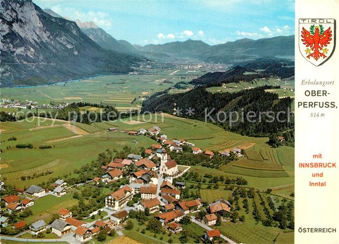 Ober-Perfuss Fliegeraufnahme mit Innsbruck und Inntal