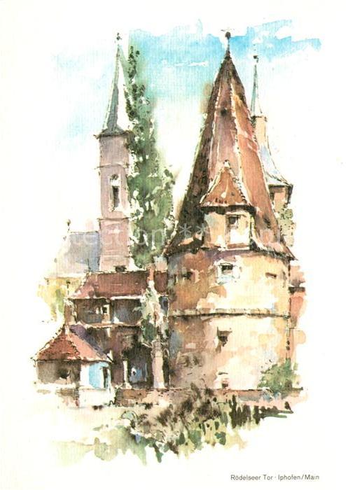 Iphofen Roedelseer Tor Kuenstlerkarte