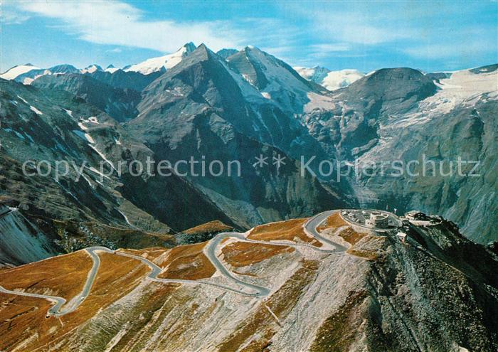 Grossglockner Fliegeraufnahme Hochalpenstrasse Edelweisspitze Fuscher-Toerl