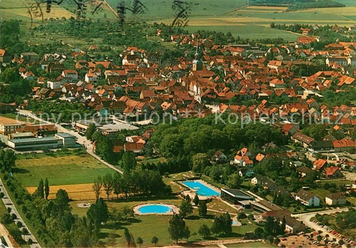 Bad Muender Fliegeraufnahme mit Schwimmbad