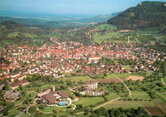 Beuren Nuertingen Fliegeraufnahme mit Heilquellen Kurbetrieb