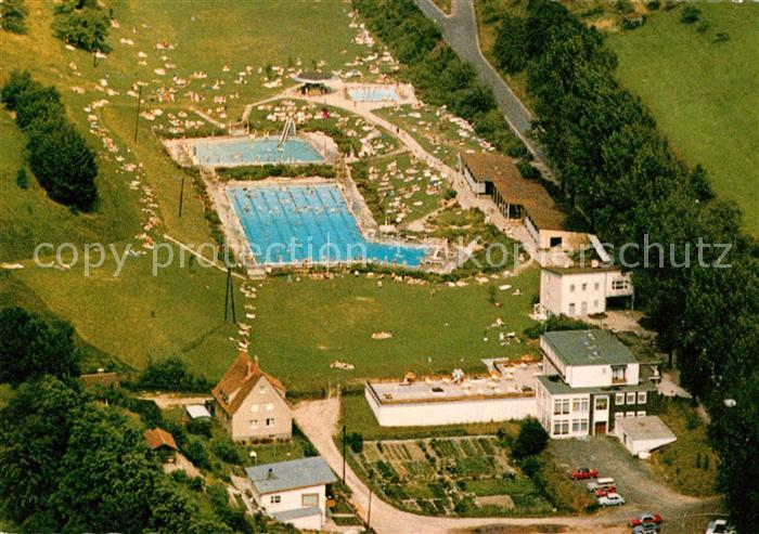 Rotenburg Fulda Fliegeraufnahme Waldhotel mit Freibad