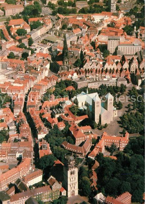 Muenster Westfalen Fliegeraufnahme Altstadt