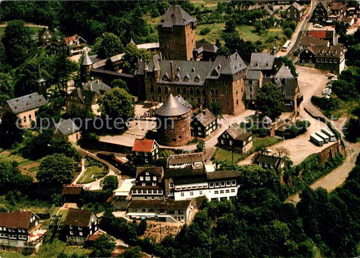 Schloss Burg Wupper Fliegeraufnahme Wahrzeichen des Bergischen Landes
