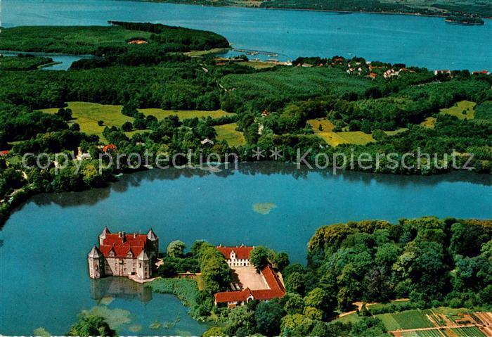 Gluecksburg Ostseebad Fliegeraufnahme mit Schloss Flensburger-Foerde