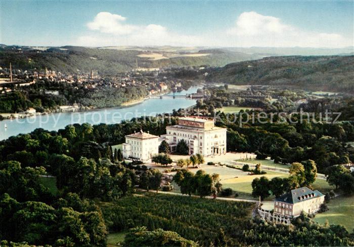 Essen Ruhr Fliegeraufnahme Villa Huebel mit Baldeneysee
