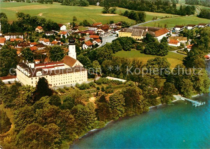 Bernried Starnberger See Fliegeraufnahme Kloster und Bildungshaus der Missions-B