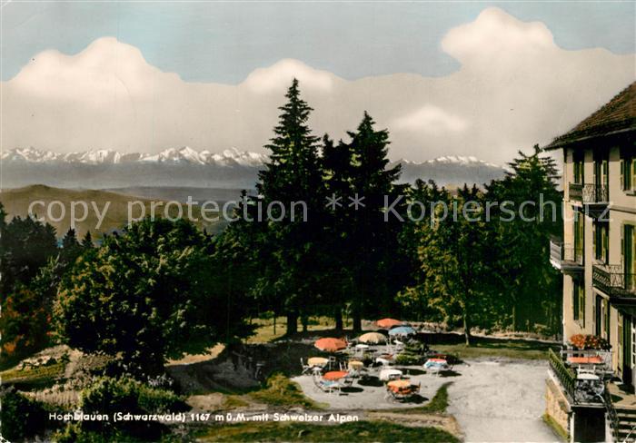 Badenweiler Hotel Hochblauen mit Schweizer Alpen