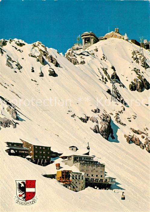 Zugspitze Schneefernerhaus  Fliegeraufnahme