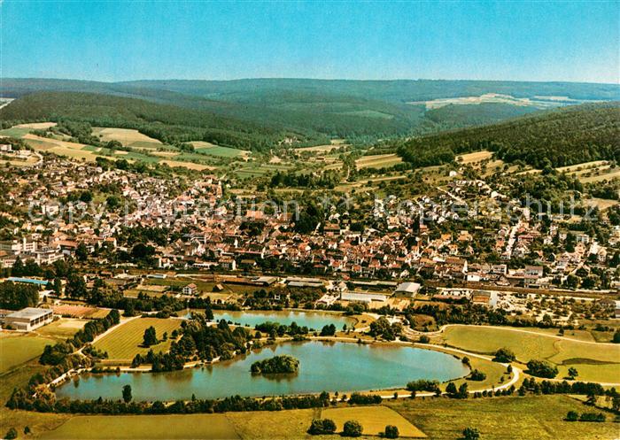 Bad Koenig Odenwald Fliegeraufnahme Naturpark See