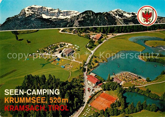 Kramsach Fliegeraufnahme Seen-Camping Krummsee