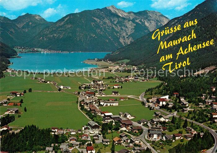 Maurach Achensee Fliegeraufnahme mit Achensee