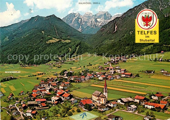 Telfes Stubai Fliegeraufnahme