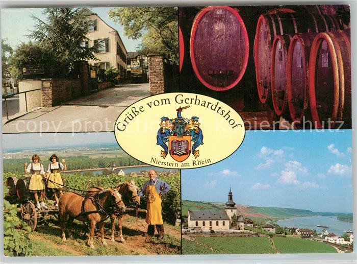Nierstein Rhein Gerhardtshof Weinkeller Pferdewagen