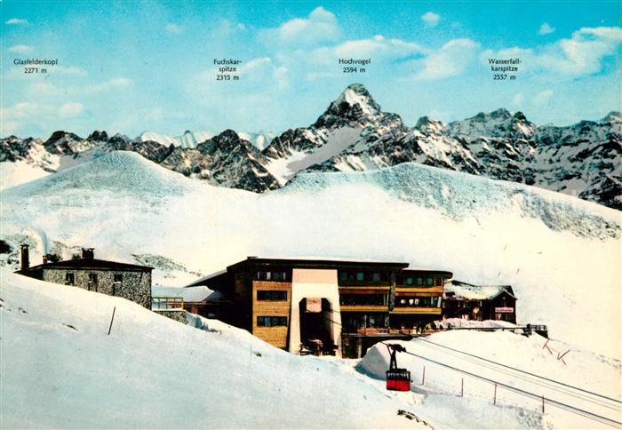 Oberstdorf Nebelhorn Bergstation Wintersportplatz Alpen