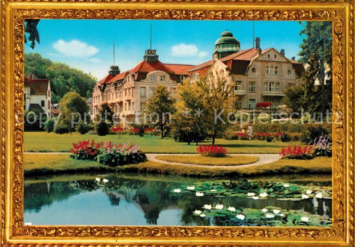 Bad Salzschlirf Hotel Badehof Seerosenteich Parkanlagen Bilderrahmen